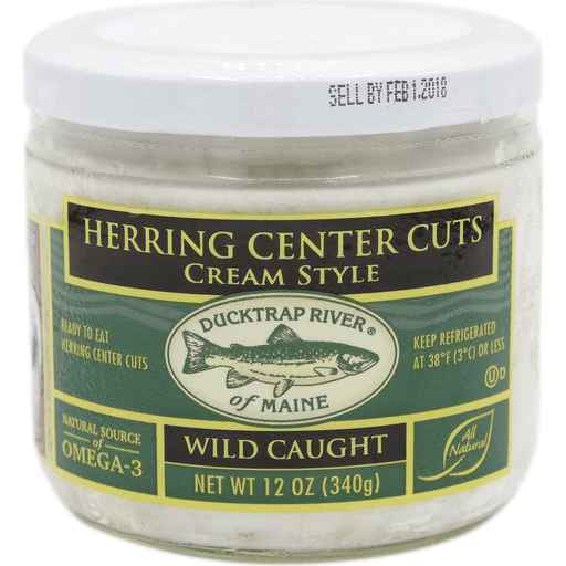 Ducktrap Herring in cream Sauce, 12 oz