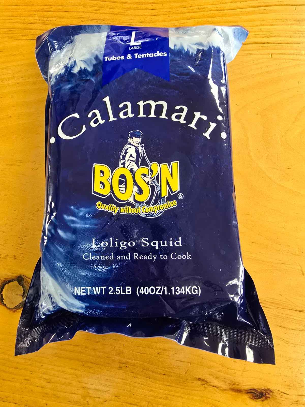 Calamari - Bos'n Large Tubes & Tentacles (2.5#)